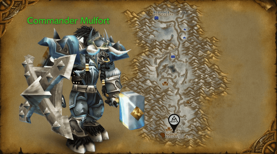 Alterac Valley map