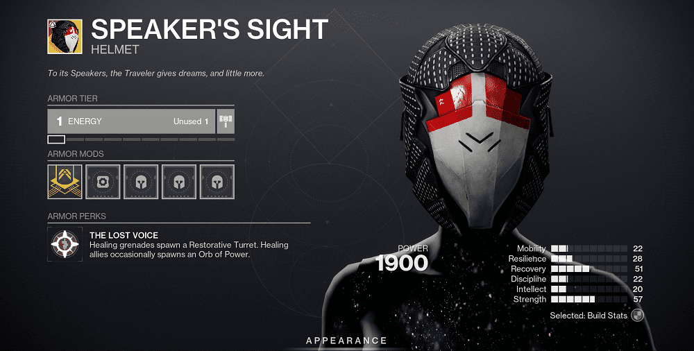 Speaker’s Sight Boost in Destiny 2 (Exotic Warlock Helmet)