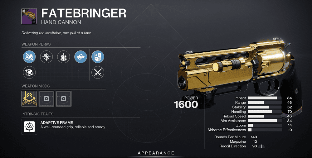 Fatebringer Boost in Destiny 2 (Timelost/God Roll Farming)