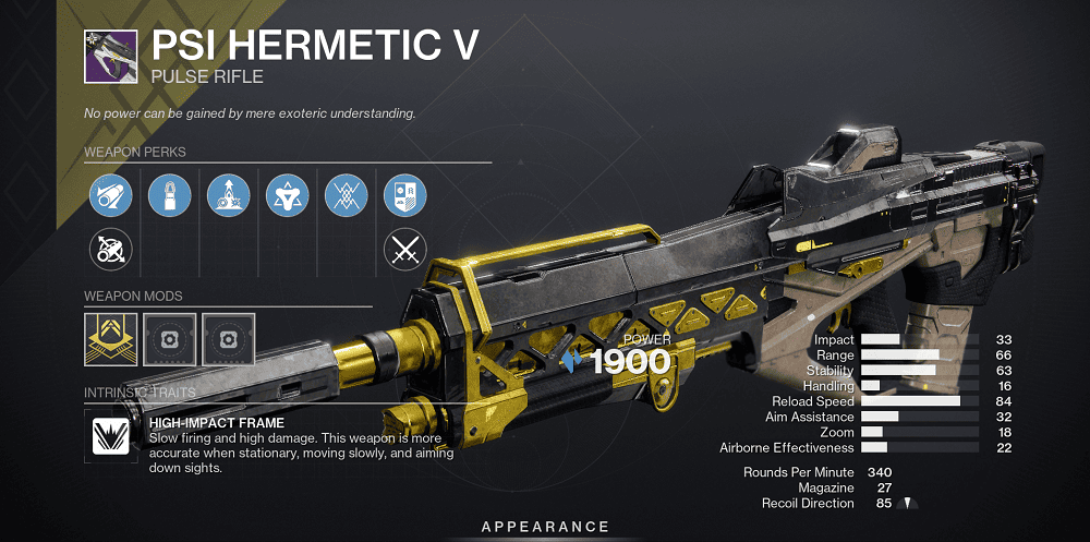 Psi Hermetic V
