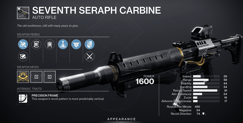 Seventh Seraph Carbine