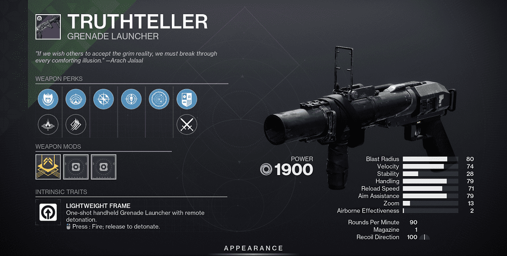 Truthteller Boost in Destiny 2 (Weapon God Roll Farming)