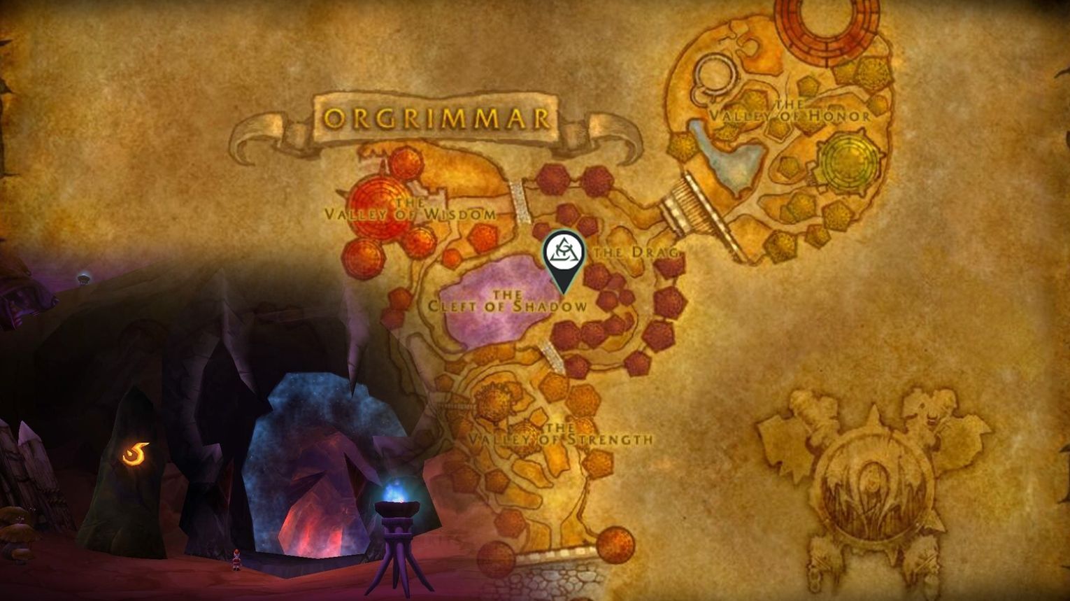 Ragefire Chasm Location