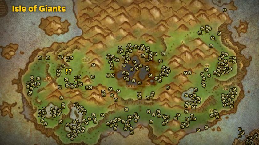 Isle of Giants Bones Map