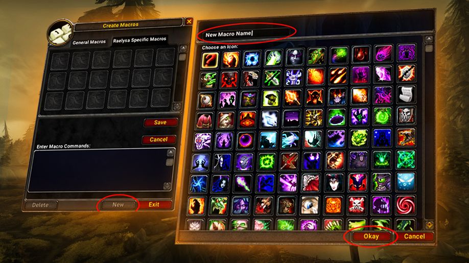 How do you start making macros in WoW