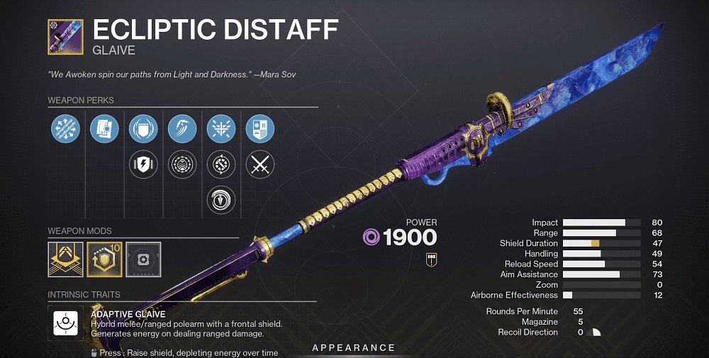 Ecliptic Distaff