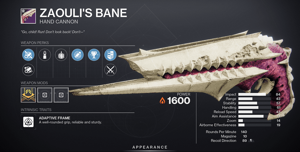 Zaouli’s Bane