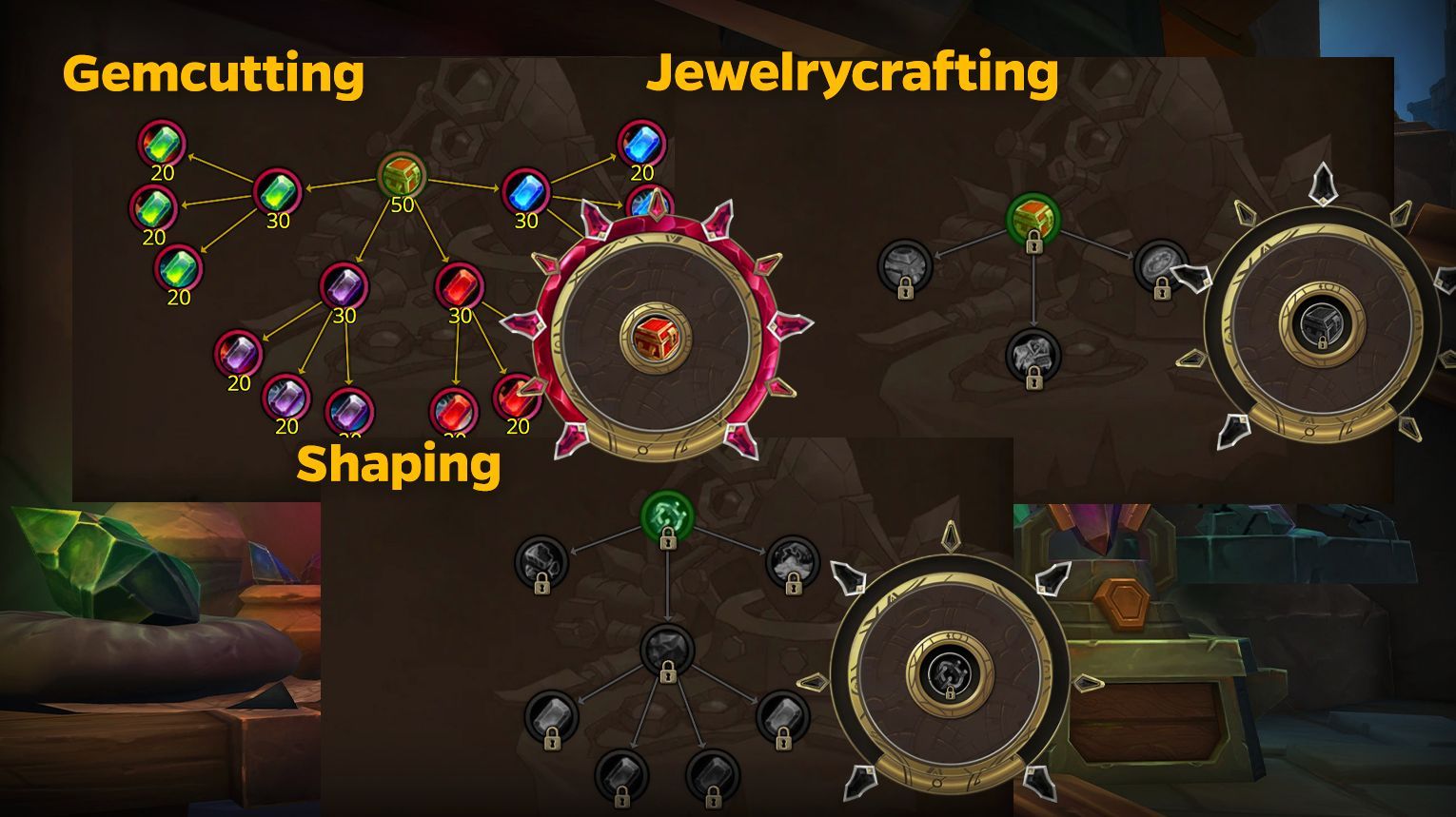 TWW Jewelcrafting Specs Builds Overview