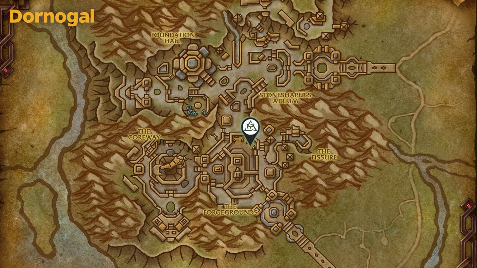 TWW Mining Trainer and Crafting Table Location