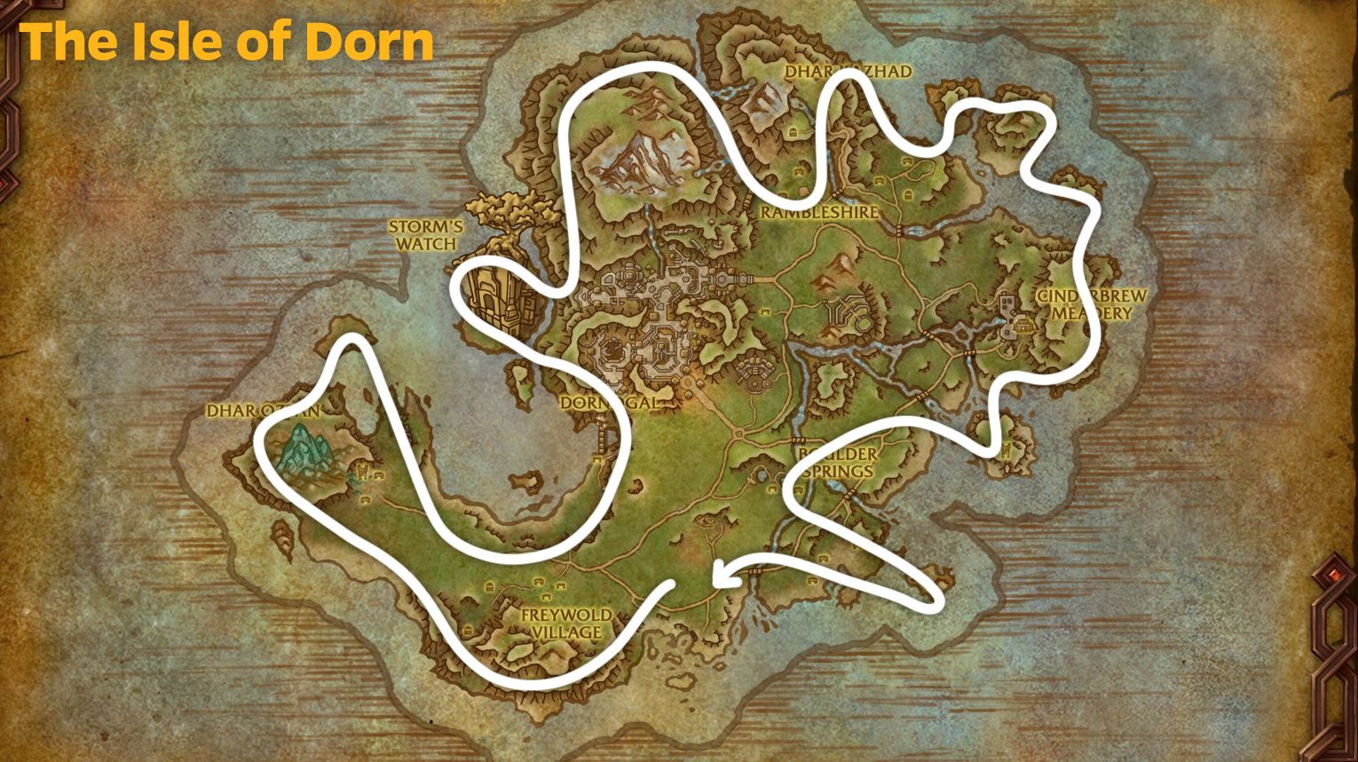 The Isle of Dorn Route