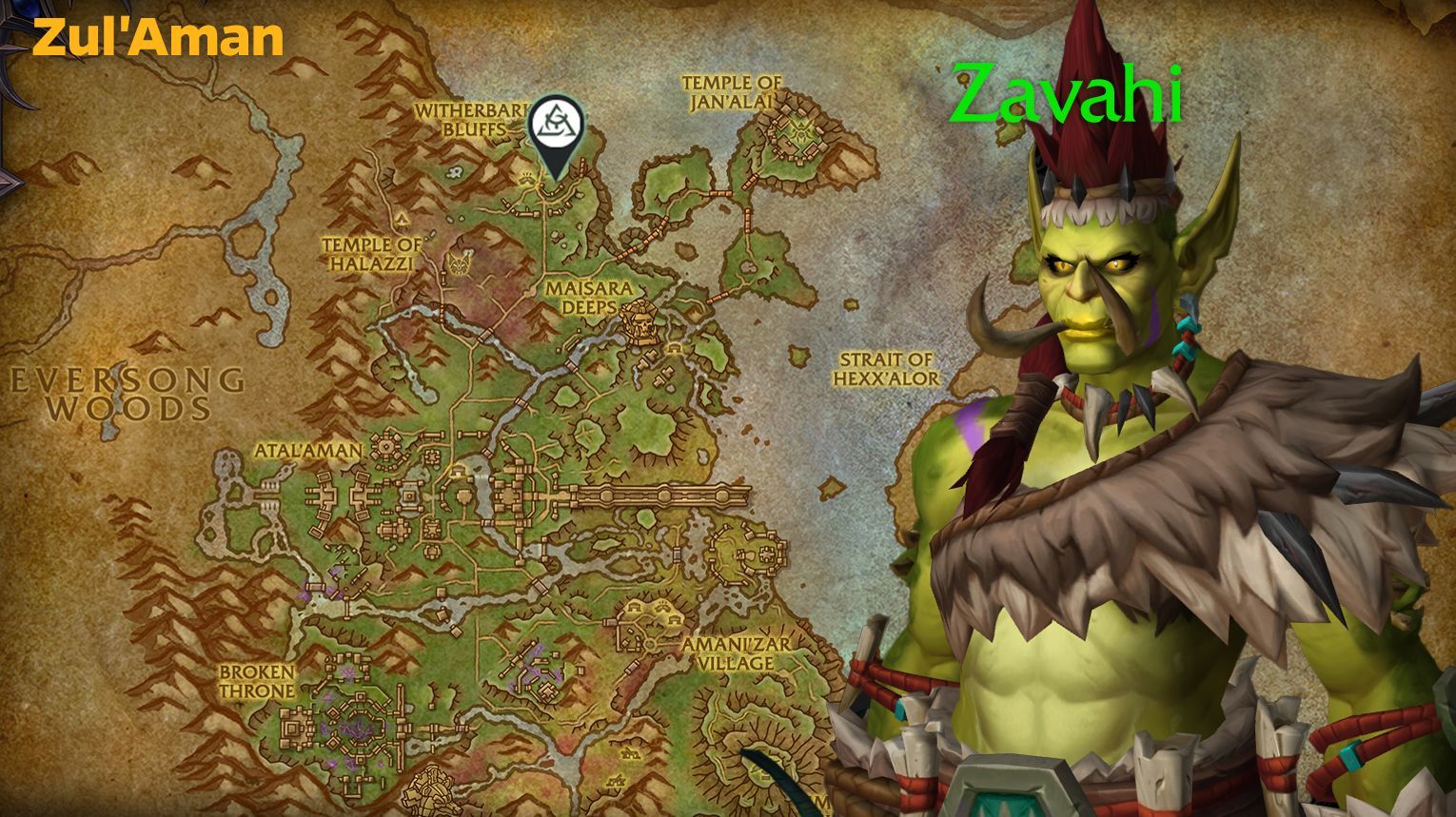 Leatherworking trainer Jan'zel in Zul'Aman – Midnight Leatherworking location – WoW Midnight