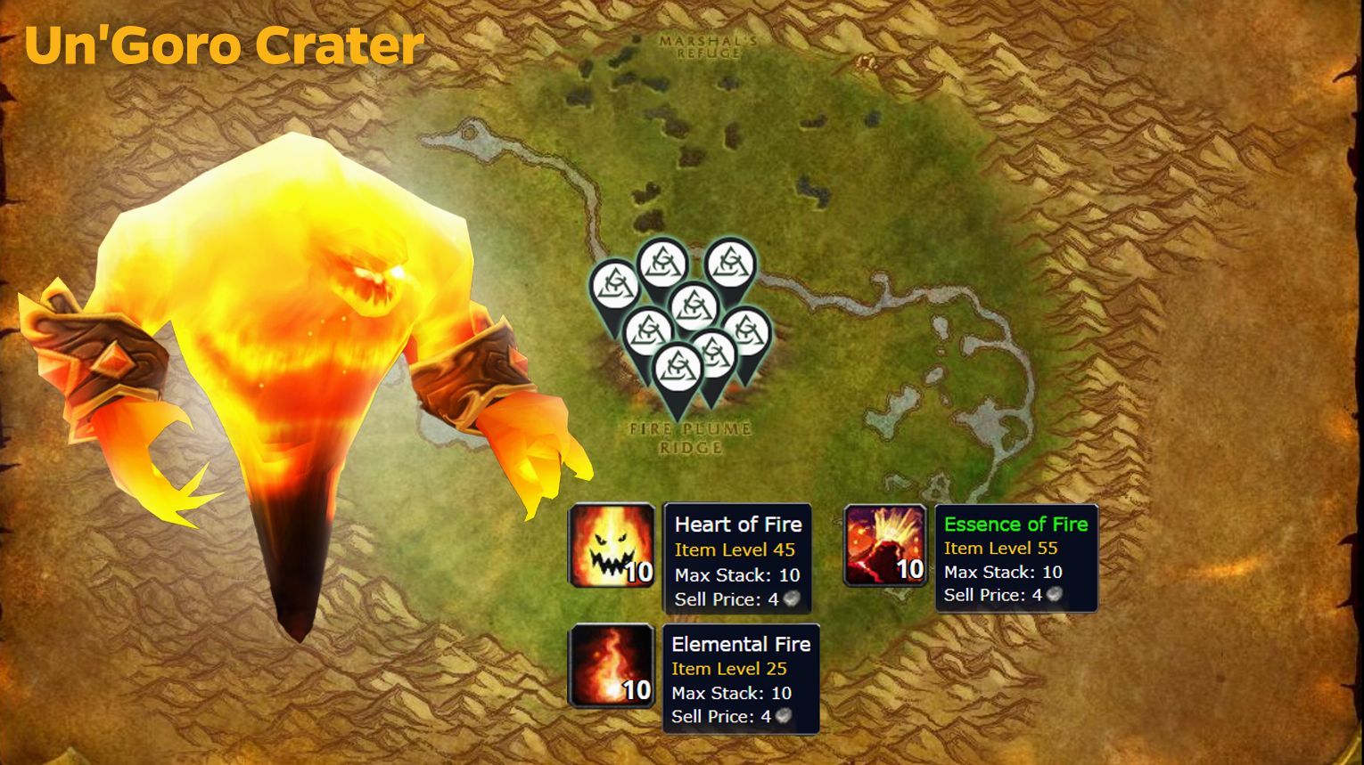 Elemental Fire Gold Farm UnGoro Crater