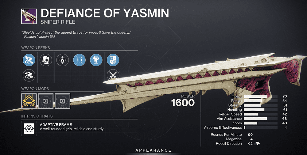 Defiance of Yasmin