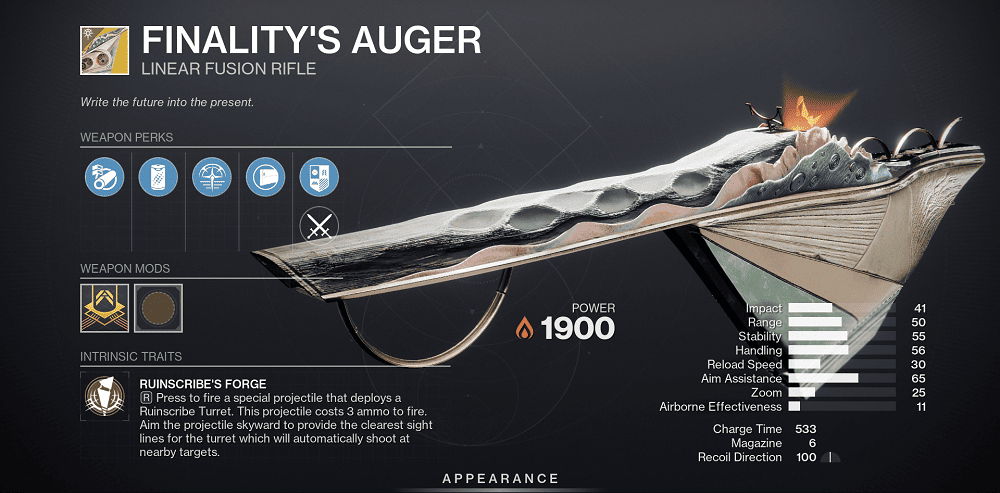 Finality's Auger