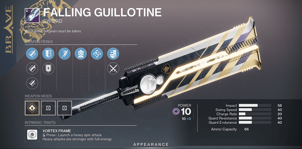 Falling Guillotine