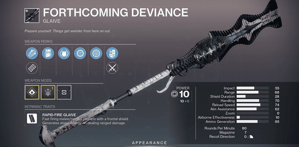 Forthcoming Deviance