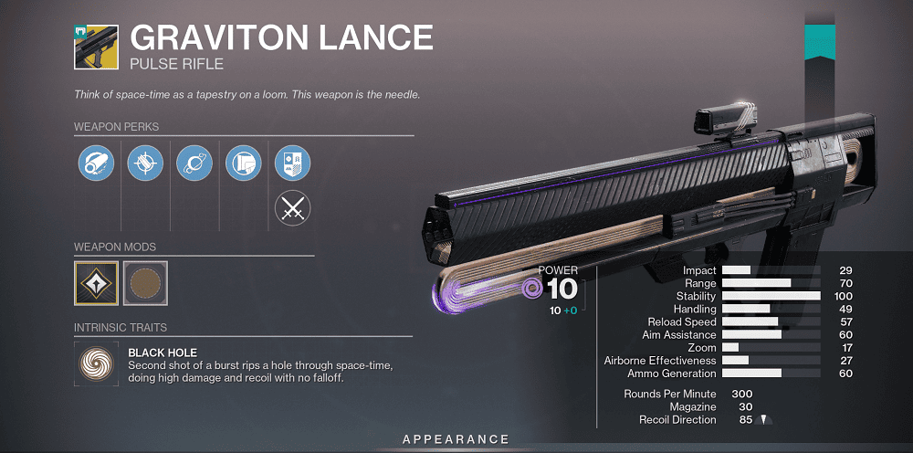 Graviton Lance