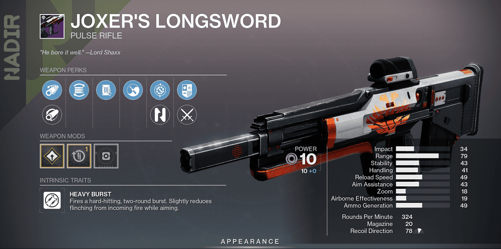 Joxer's Longsword