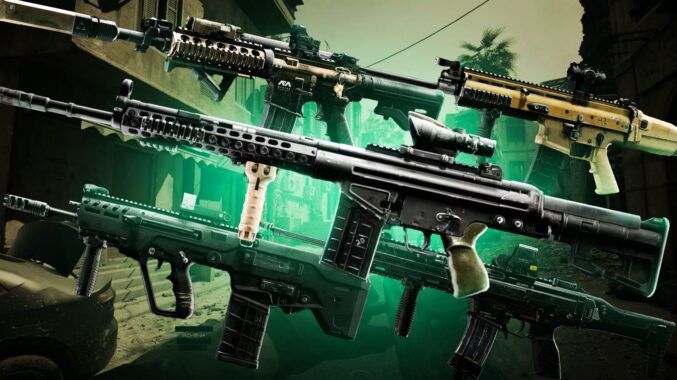 Best AR in BF6 showcasing top assault rifles like AK4D, SOR-556, and M4A1 ranked by performance and versatility in Battlefield 6.