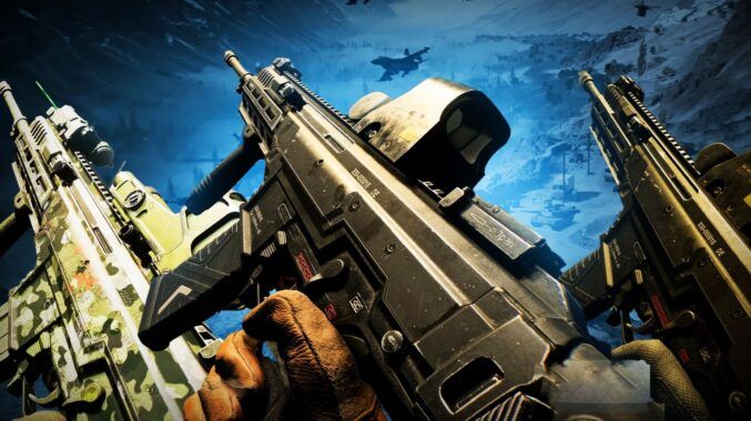 Battlefield 6 player using top meta weapons in combat, representing conclusion and overall weapon choices in BF6.