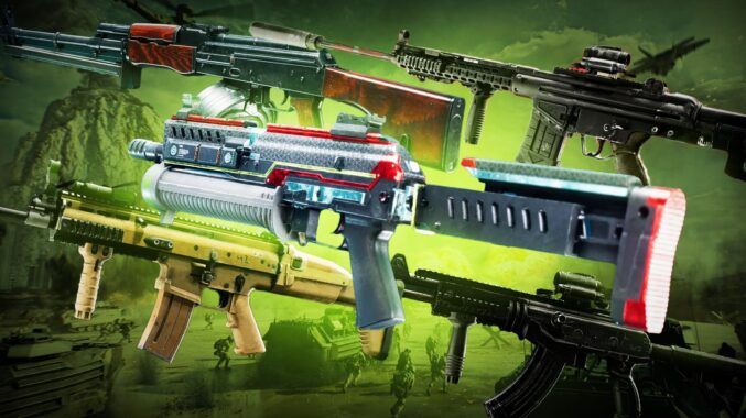 Meta BF6 loadouts featuring top weapon combinations like VCR-2, AK4D, and KORD 6P67 optimized for different playstyles in Battlefield 6.