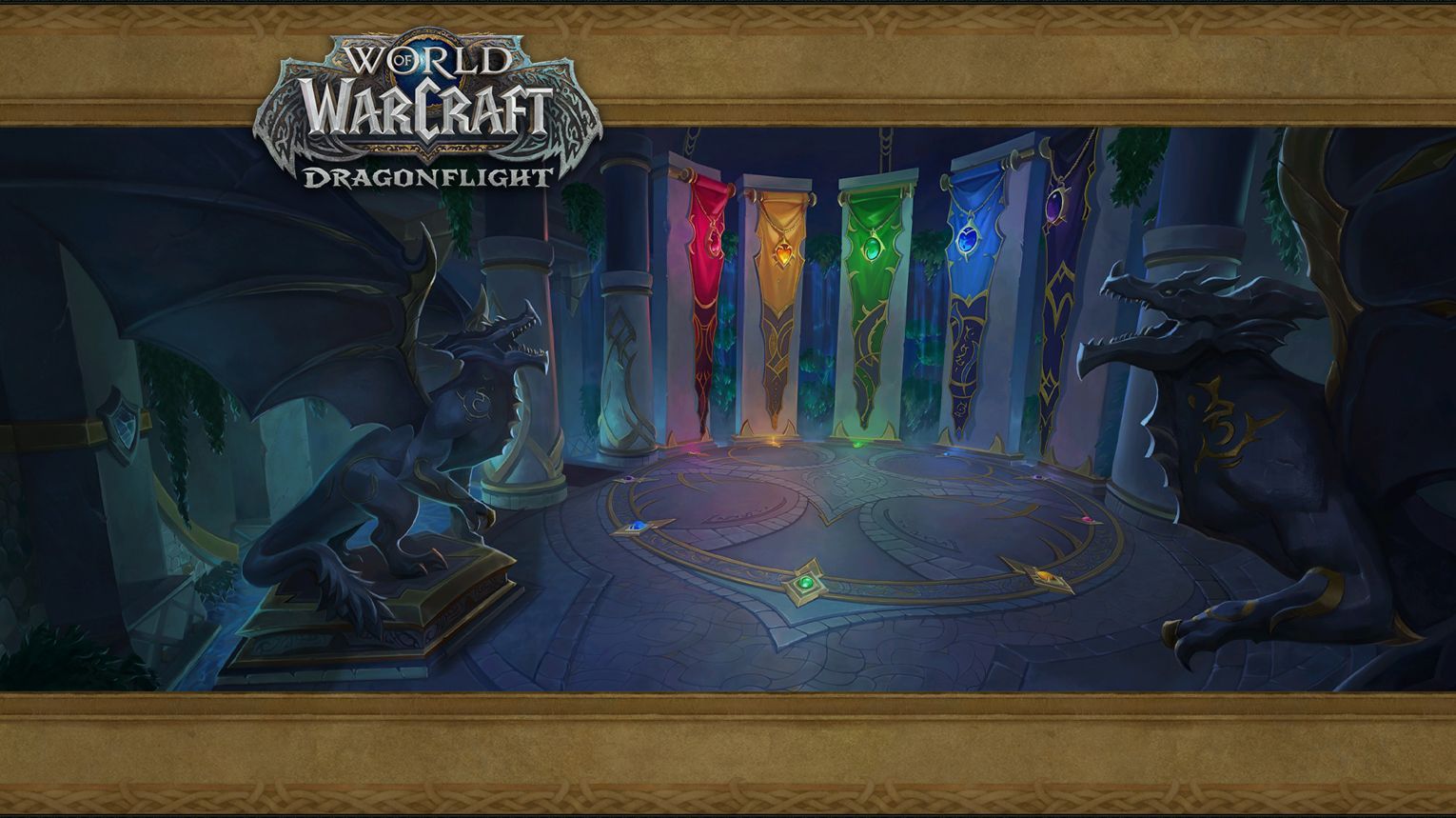 Algeth'ar Academy loading screen – Dragonflight dungeon art – WoW Midnight Season 1