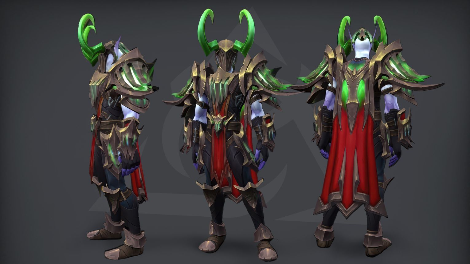 Demon Hunter tier set – Devouring Reaver's Sheathe (Mythic) – animated void energy and floating fragments – WoW Midnight Season 1