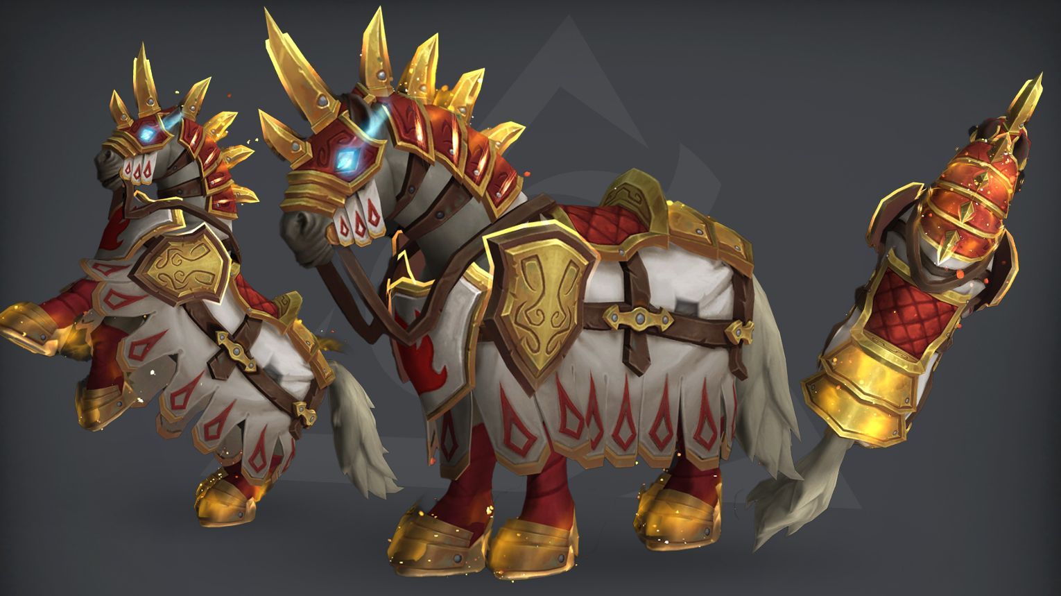Relinquished Scarlet Charger mount – red armoured horse from main campaign quest – WoW Midnight Patch 12.0.5
