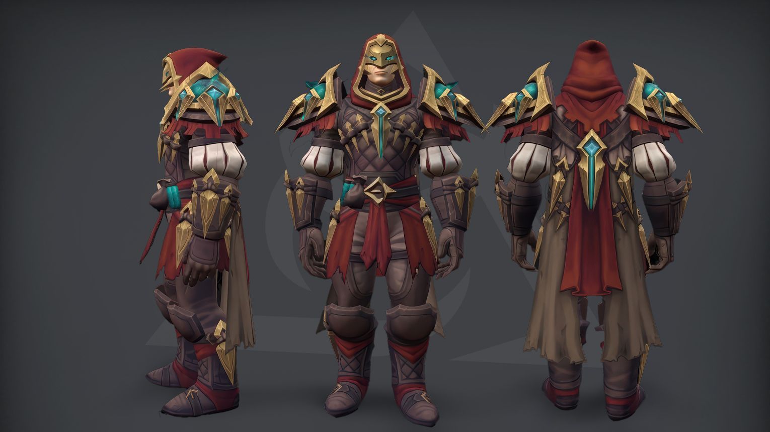 Rogue tier set – Motley of the Grim Jest (Normal) – asymmetrical leather with jest-themed accents – WoW Midnight Season 1