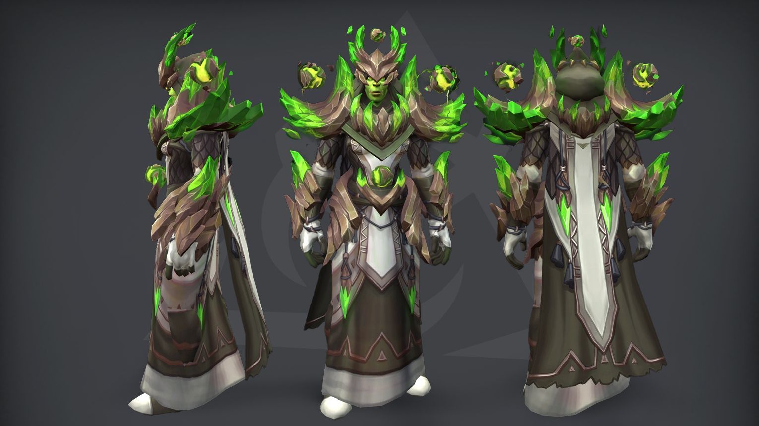 Shaman tier set – Mantle of the Primal Core (Heroic) – brighter elemental effects and animated sparks – WoW Midnight Season 1
