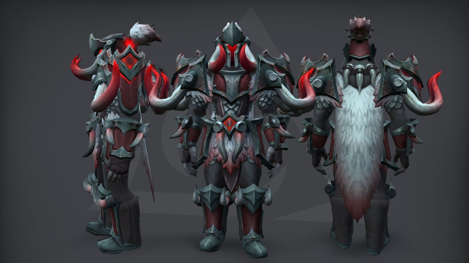 Warrior tier set – Rage of the Night Ender (Normal) – aggressive heavy plate with red accents – WoW Midnight Season 1