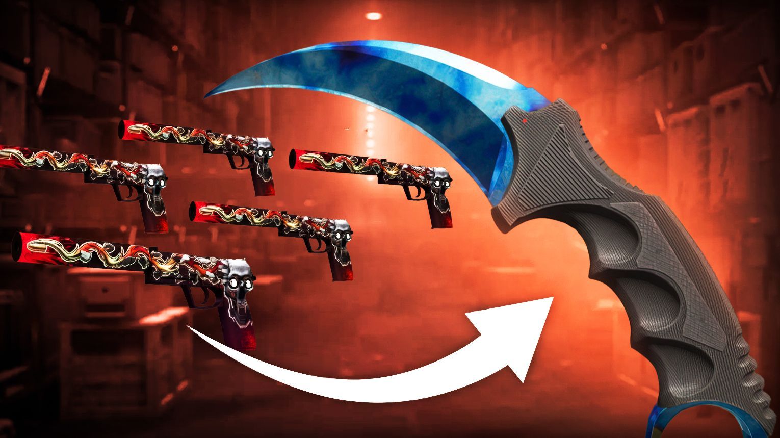 CS2 knife trade-up paths guide – 5 Covert skins to 1 knife or glove – float formula, cheapest collections Fracture Case, Kilowatt Case, Gamma Case, Dreams and Nightmares – high-risk high-reward strategies