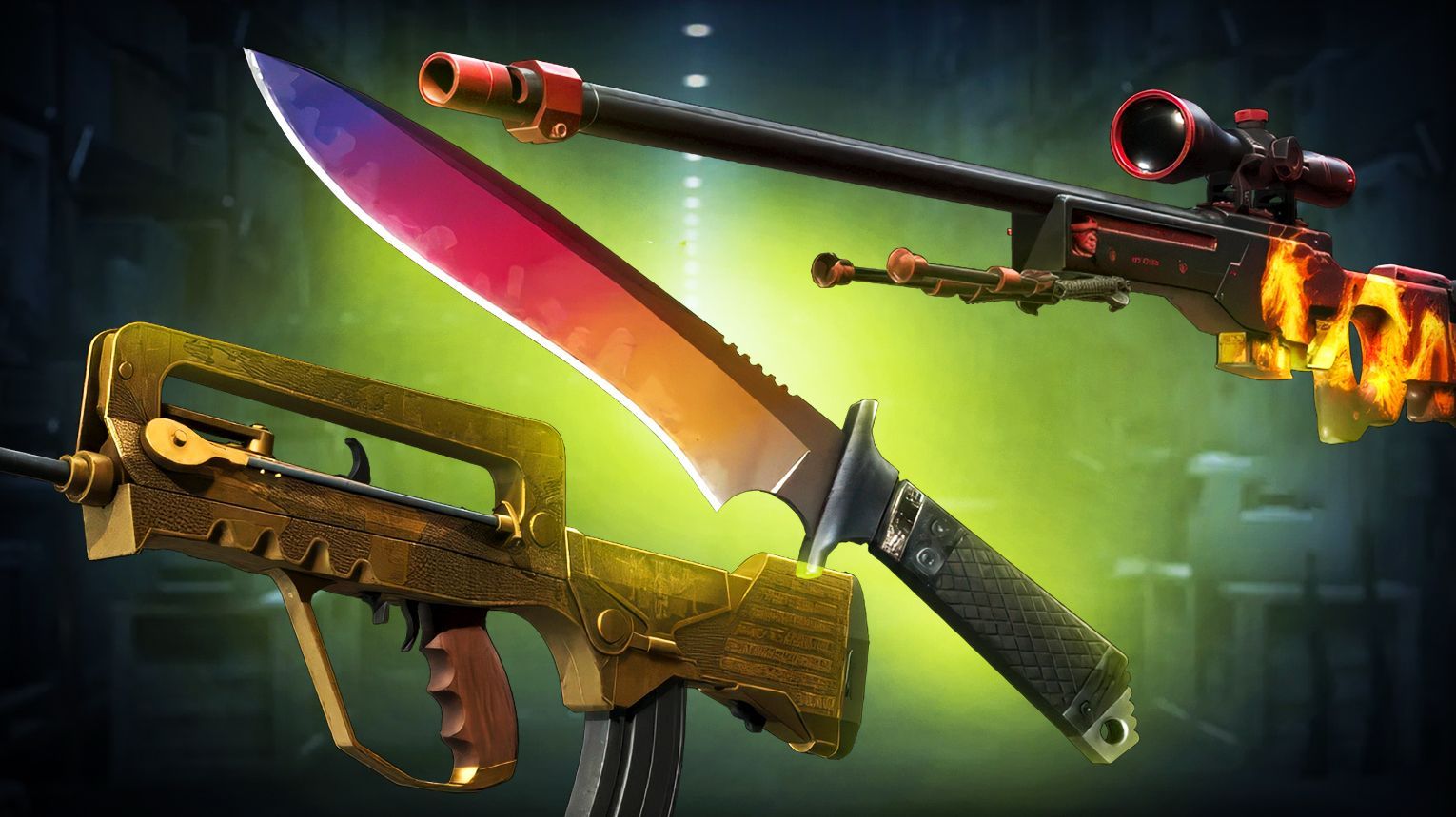CS20 Case – exclusive Classic Knife in CS1.6 style, Covert AWP Wildfire and FAMAS Commemoration – CS2