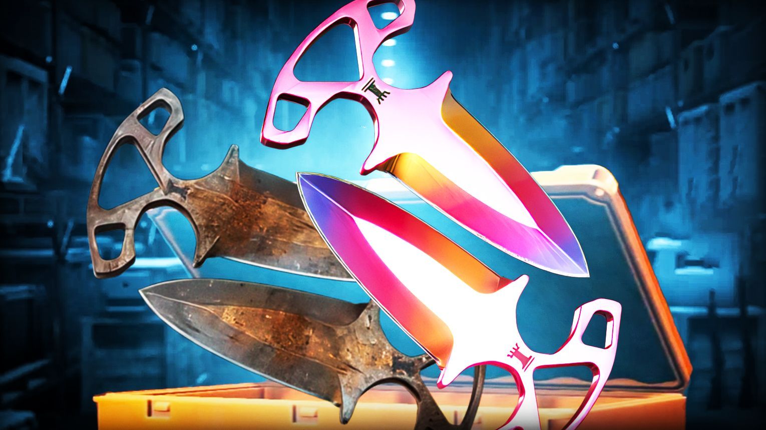 CS2 Shadow Daggers – dual-wielded daggers, unique twin-blade design, classic finishes, Vanilla, Fade, Doppler, Crimson Web, Case Hardened, Marble Fade – Counter-Strike 2