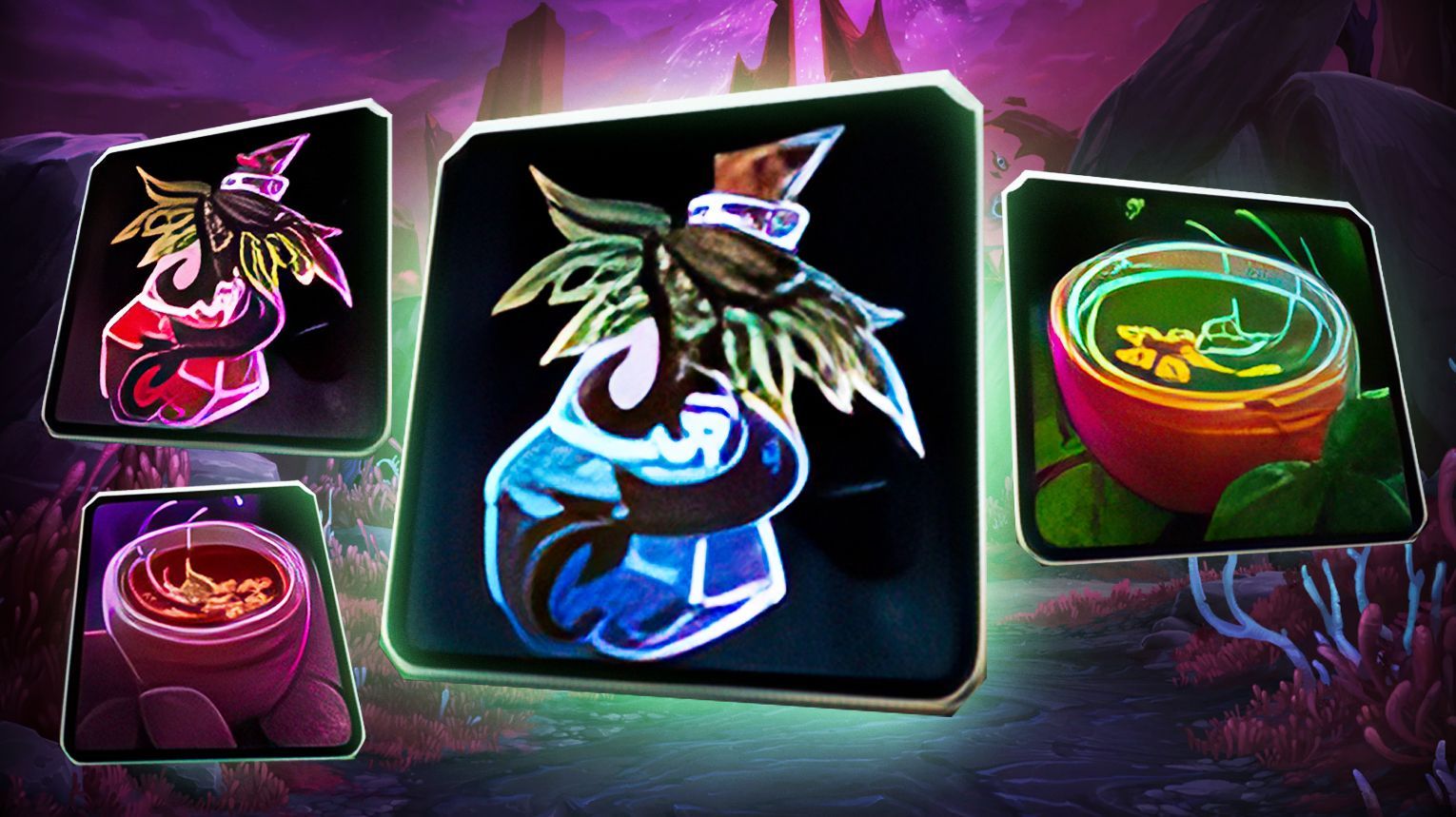 Consumables — Darkmoon Firewater, Haranir Phials, and profession teas for Midnight dual gathering.