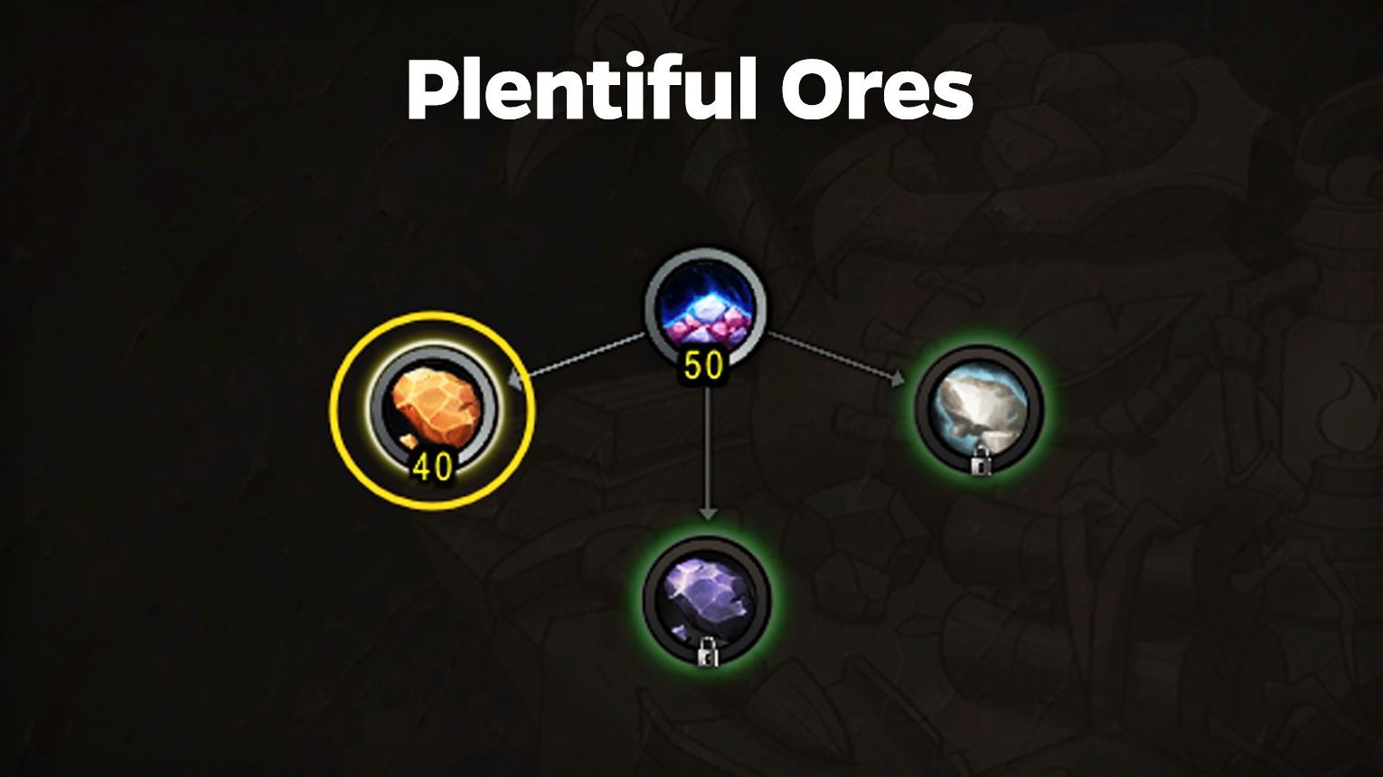 Mining specialization build — optimal knowledge point allocation for Midnight dual gathering.