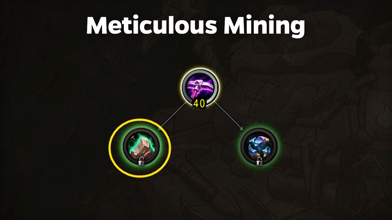 Mining specialization build — optimal knowledge point allocation for Midnight dual gathering.