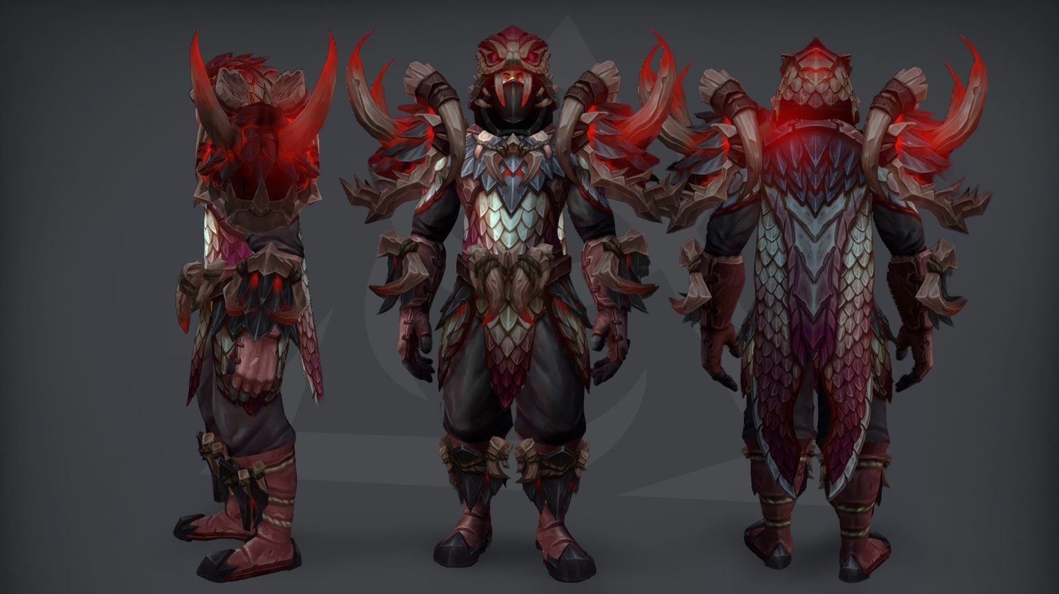 WoW Midnight Season 2 Hunter tier set guide cover: Beast Mastery, Marksmanship, and Survival 2-piece and 4-piece set bonuses from the Venomous Abyss raid. Serpent-themed Skulking Viper's Ambush armor with poison and troll motifs.