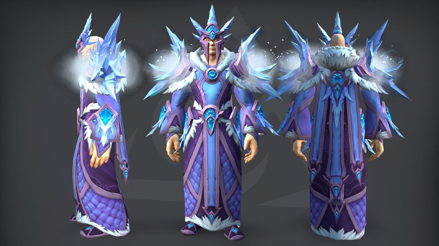 WoW Midnight Season 2 Mage tier set guide cover: Arcane, Fire, and Frost 2-piece and 4-piece set bonuses from the Venomous Abyss raid. Serpent-themed Regalia of the Eternal Arbiter armor with poison and arcane troll motifs.