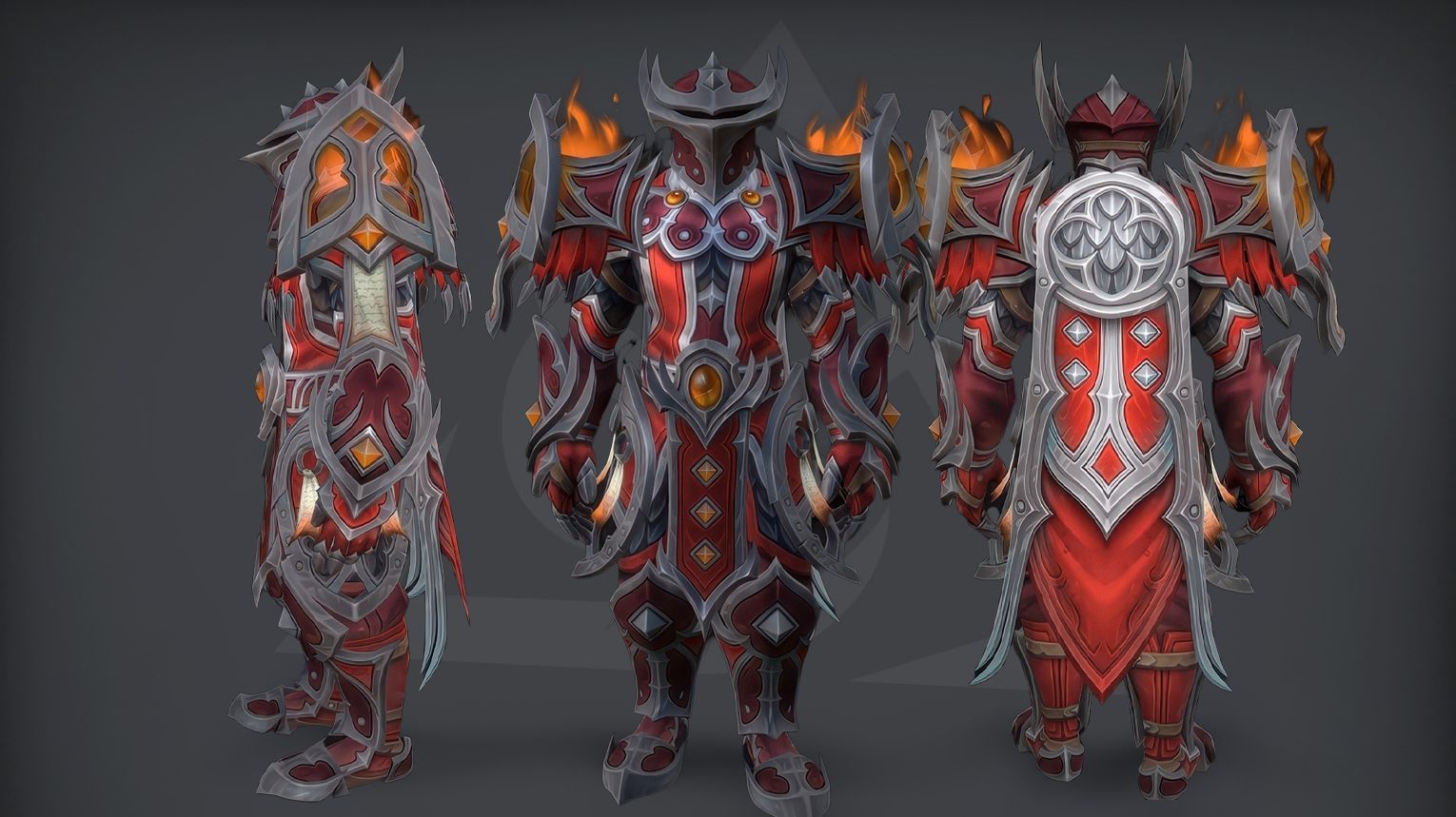 Paladin PvP tier set from Midnight Season 1 — ornate plate armor with golden and crimson accents, winged shoulder pads, and a radiant helm with a glowing halo. The set is available in Elite (Rival I rating) and Gladiator variants. Background features a moonlit battlefield with holy light and divine banners.