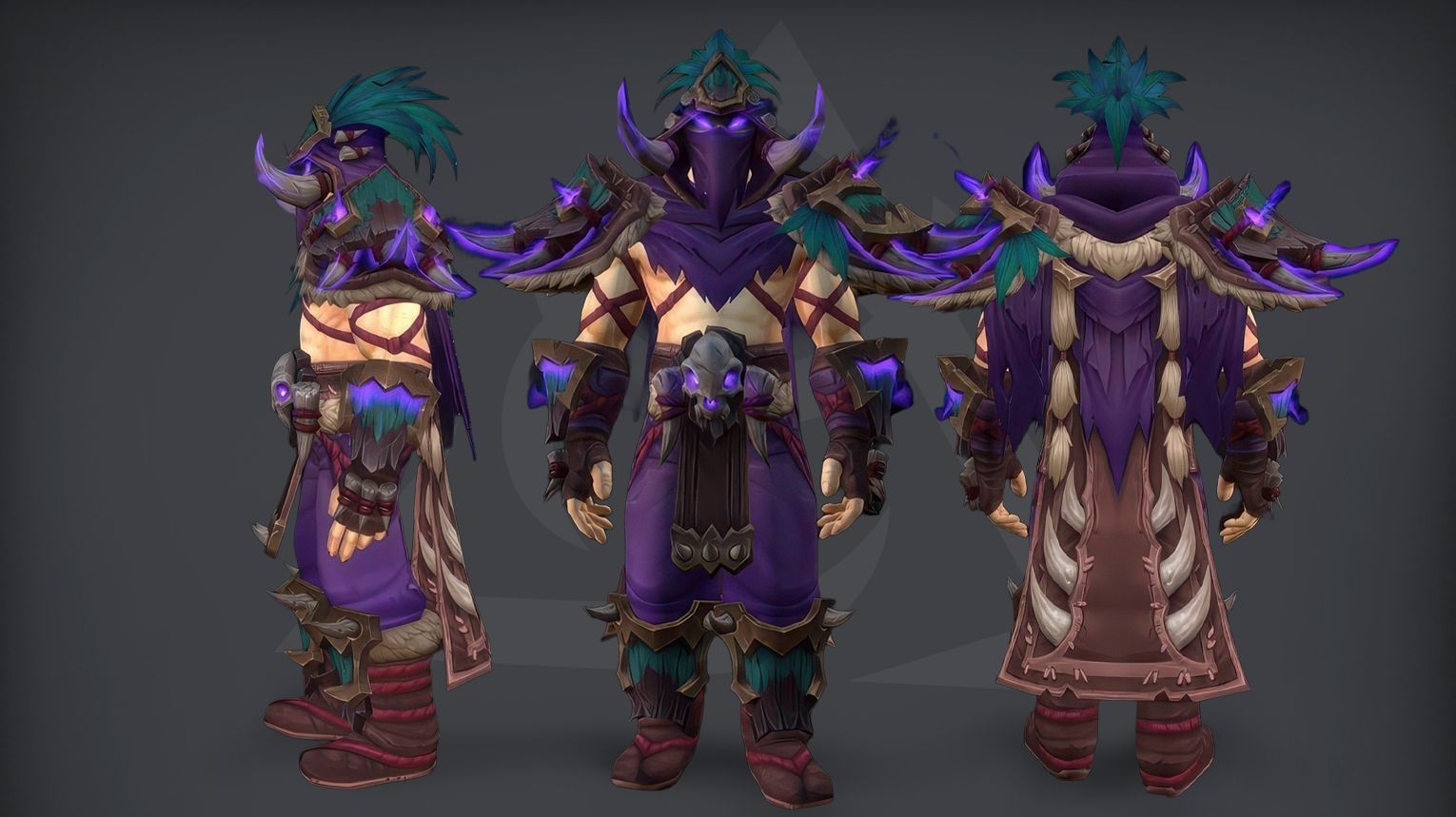 Rogue PvP tier set from Midnight Season 2 — sleek, shadow‑woven leather armor with dagger motifs, a hooded cowl covering the face, and blade‑shaped shoulder pads. The set is available in Elite (1800 rating) and Gladiator (50 wins at 2300 rating in 3v3) variants. Background features a moonlit arena with floating blades and shifting shadows.