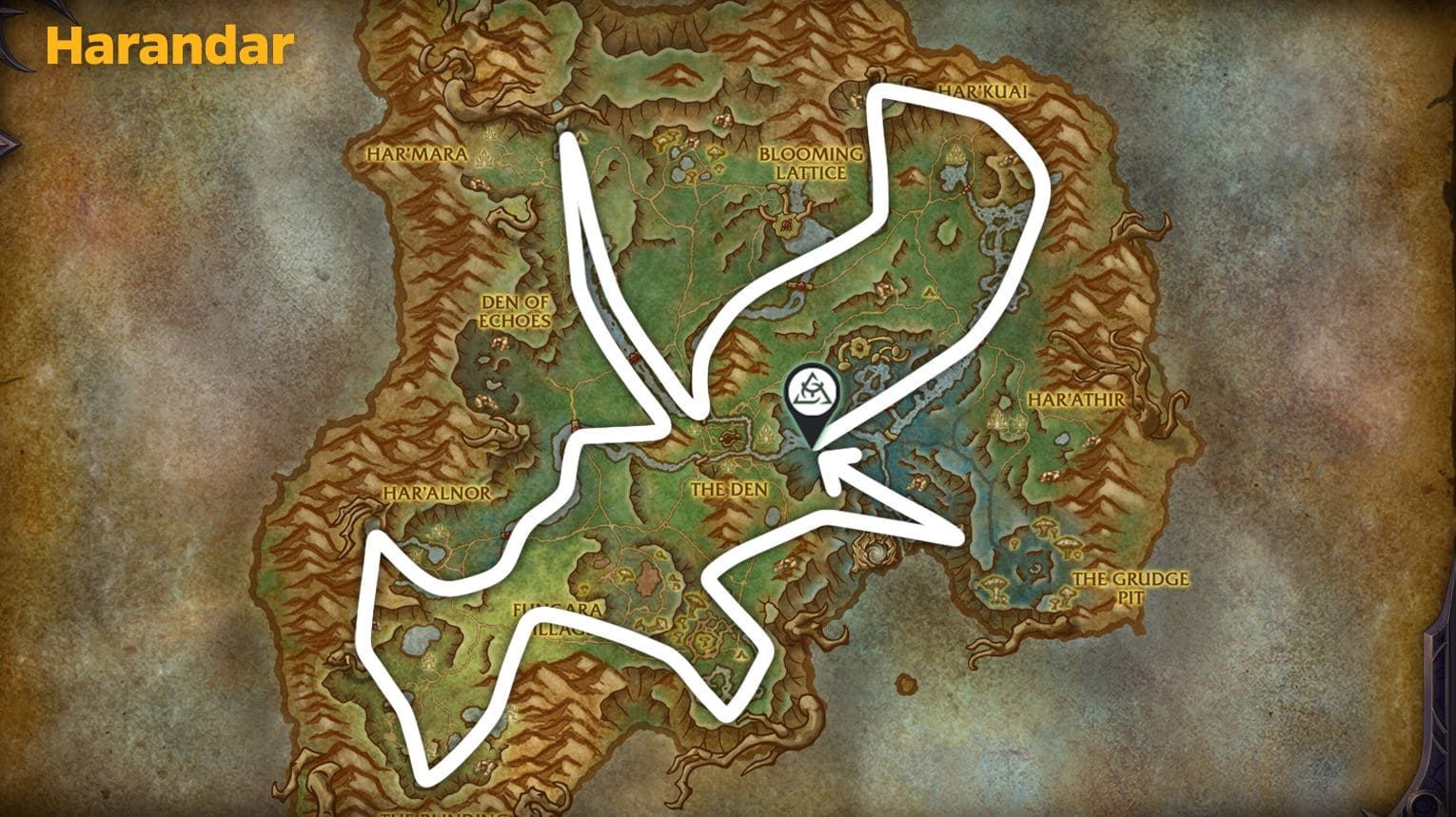 Farming routes — dual gathering loops across Eversong Woods, Zul'Aman, Harandar, and Voidstorm in WoW Midnight.