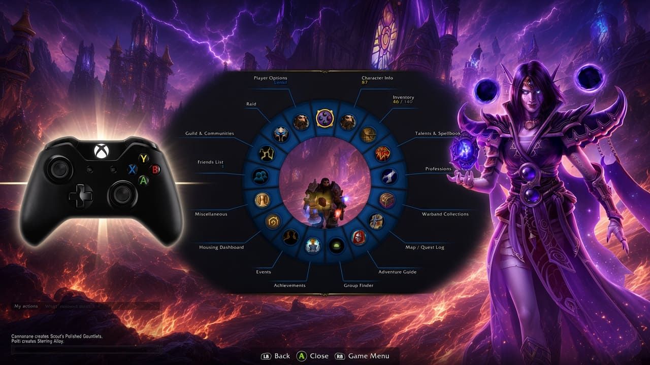 WoW controller gameplay